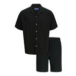 JACK & JONES Obleka za doma 'JOREASTER PATRAS' črna 24991780