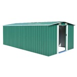 shumee Vrtna lopa 257x489x181 cm kovinska zelena