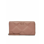 Calvin Klein Velika ženska denarnica Re-Lock Quilt Za Wallet Lg K60K610774 Roza