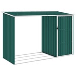 Vrtna lopa za drva zelena 245x98x159 cm pocinkano jeklo