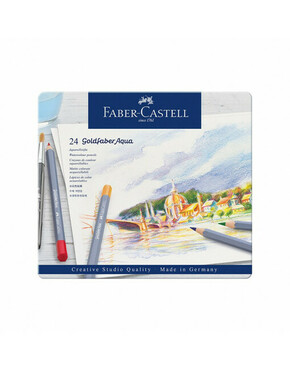 WEBHIDDENBRAND Faber - Castell Barvice Goldfaber Aqua - pločevinasta škatla 24 kosov