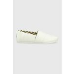 Espadrile Toms Alpargata bela barva - bela. Espadrile iz kolekcije Toms. Model izdelan iz tekstilnega materiala.
