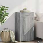 VIDAXL Komoda siva sonoma 50x42,5x93 cm inženirski les