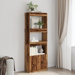 vidaXL Visoka omara starinski les 63x33x180 cm inženirski les