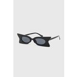 Sončna očala Jeepers Peepers črna barva - črna. Sončna očala iz kolekcije Jeepers Peepers. Model z enobarvnimi stekli in okvirji iz plastike. Ima filter UV 400.