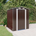 vidaXL Vrtna lopa temno rjava 192x191x223 cm pocinkano jeklo