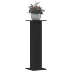 Vidaxl Stojalo za rastline 2 kosa črno 30x30x95 cm inženirski les