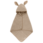 BIBS Kangarooo Hoodie Towel brisača s kapuco Vanila 65 x 65 mc 1 kos