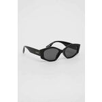 Sončna očala Aldo Dongre ženska, črna barva - črna. Sončna očala iz kolekcije Aldo. Model z enobarvnimi stekli in okvirji iz plastike. Ima filter UV 400.