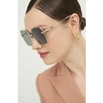 Sončna očala Michael Kors SANYA ženska, zlata barva, 0MK1157D - zlata. Sončna očala iz kolekcije Michael Kors. Model z enobarvnimi stekli in okvirji iz kovine. Ima filter UV 400.
