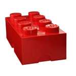 LEGO® Kocka za shranjevanje LEGO KOCKA ZA SHRANJEVANJE BRICK 8 RDEČA 40041730
