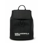 KARL LAGERFELD JEANS Nahrbtnik ' BACKPACK MIT UMSCHLAGKLAPPE ' črna