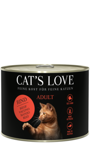 Cat's Love Mokra hrana za mačke "Adult čista govedina" - 200 g