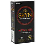 Manix SKYN Intense - brez lateksa, z biseri (10 kosov)