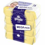 Bella Baby Happy Panda Soft vlažni čistilni robčki za otroke 4x56 kos