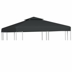 Nadomestna streha za paviljon 310 g/m² temno siva 3x3 m