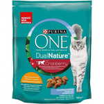 Purina ONE Dual Nature s sterilizirana hrana za mačke z govedino, 8x750 g