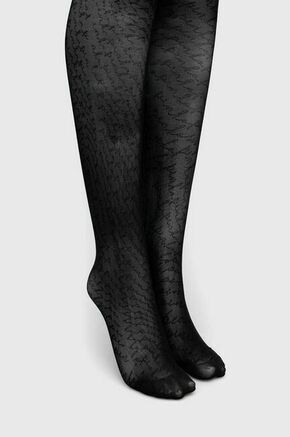 Hlačne nogavice Pinko črna barva - črna. Hlačne nogavice iz kolekcije Pinko. Model izdelan iz elastičnega