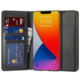Havana Wallet ovitek za Galaxy Z Flip4, preklopni, usnjen, črn