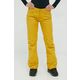 Roxy hlače Backyard - rumena. Hlače iz kolekcije Roxy. Model izdelan vodoodpornega materiala.
