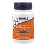 L-Teanin NOW, 100 mg (90 žvečilnih tablet)
