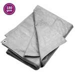 vidaXL Ponjava 180 g/m² 8x8 m siva HDPE