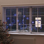 vidaXL Okrasne lučke zvezde in lune z daljincem 345 LED lučk modre