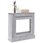 vidaXL Okvir za kamin siva sonoma 90x30x90 cm inženirski les