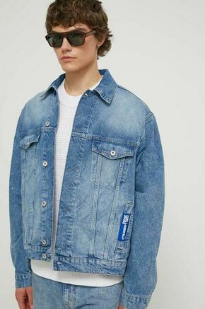 Jeans jakna Karl Lagerfeld Jeans moška - modra. Jakna iz kolekcije Karl Lagerfeld Jeans. Nepodložen model