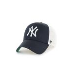 47brand kapa New York Yankees - črna. Kapa s šiltom vrste baseball iz kolekcije 47brand. Model izdelan iz enobarvnega materiala z vstavki.