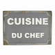 Kovinska dekoracija Antic Line Cusine Du Chef