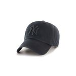 47brand kapa New York Yankees - črna. Kapa s šiltom vrste baseball iz kolekcije 47brand. Model izdelan iz enobarvne tkanine.