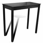 Barska miza MDF črna 115x55x107 cm