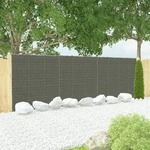 vidaXL Gabionska stena s pokrovi pocinkano jeklo 600x30x200 cm