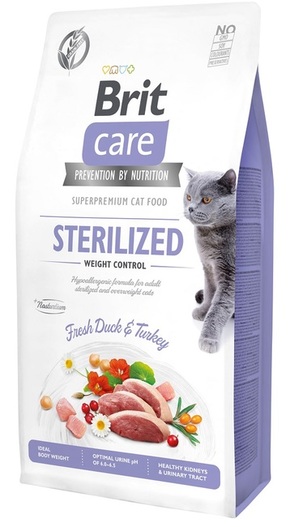 Krma Brit Care Cat Grain-Free Sterilized Weight Control 2 kg