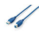 Equip kabel USB 3.0 A v B, 1m, moder