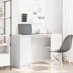 vidaXL Pisalna miza bela 120x42x76 cm inženirski les