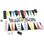 WEBHIDDENBRAND Vilac Dama in backgammon Keith Haring
