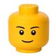 LEGO Škatla za shranjevanje, motiv glave, velikost L, deček