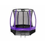 Greatstore Jumpi 252cm/8FT Maxy Comfort Plus Purple vrtni trampolin z notranjo mrežo