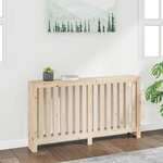 Vidaxl Pokrov za radiator 153x19x84 cm trdna borovina