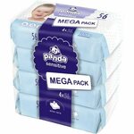 Bella Baby Happy Panda Sensitive vlažni robčki za otroke 4x56 kos