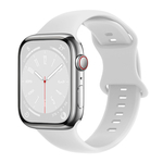 BStrap Smooth Silicone pašček za Apple Watch 38/40/41mm, white