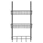 Viseča polica Wenko Rack Black Door Hanging Shelf