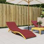 VIDAXL Blazina za ležalnik vinsko rdeča 200x60x3 cm oxford tkanina