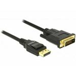 Delock kabel DisplayPort-DVI 1m 4K 85312