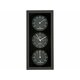 Lowell Stenska ura s prikazom temperature in vlage h26cm / črna / pvc