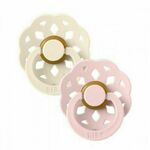 BIBS Boheme Natural Rubber Size 1: 0+ months duda Ivory / Blossom 2 kos