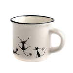 Porcelanasta skodelica Dakls Cats Quida, 75 ml
