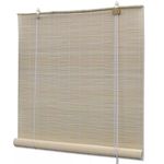 vidaXL Roleta za Zatemnitev Naravni Bambus 140 x 160 cm